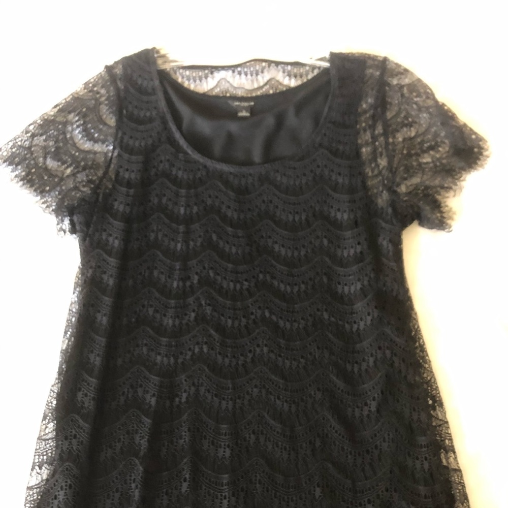Ann Taylor Lacey black top.